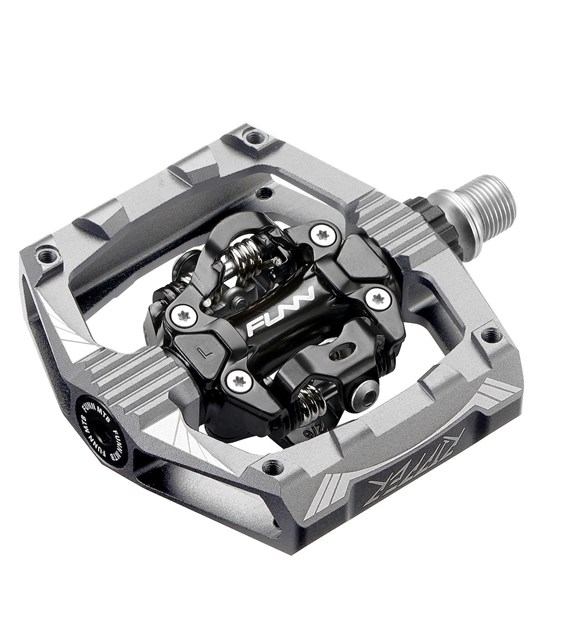 FUNN pedały RIPPER obustronne szare