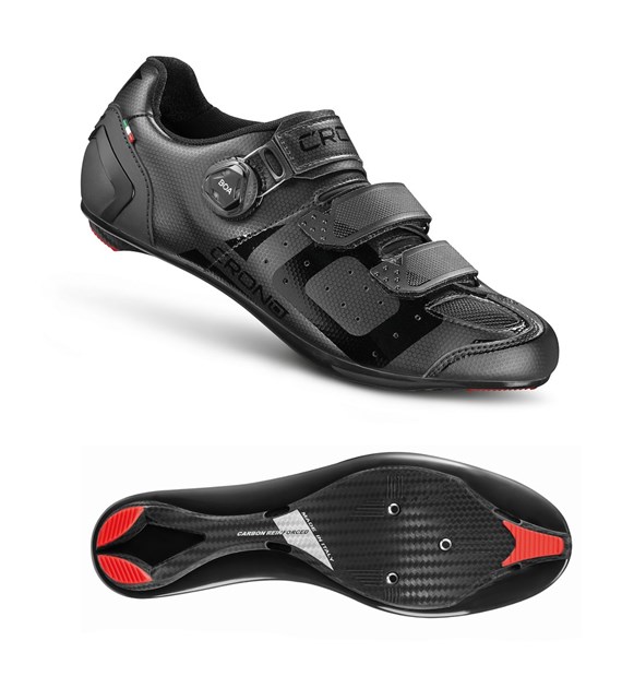 CRONO buty szosowe CR-3-22 czarne 45 kompozyt