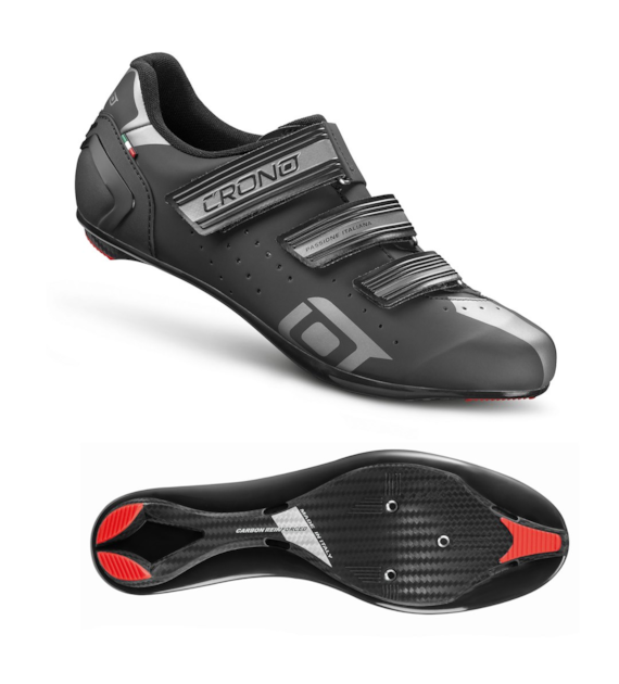 CRONO buty szosowe CR-4-22 czarne 47 kompozyt