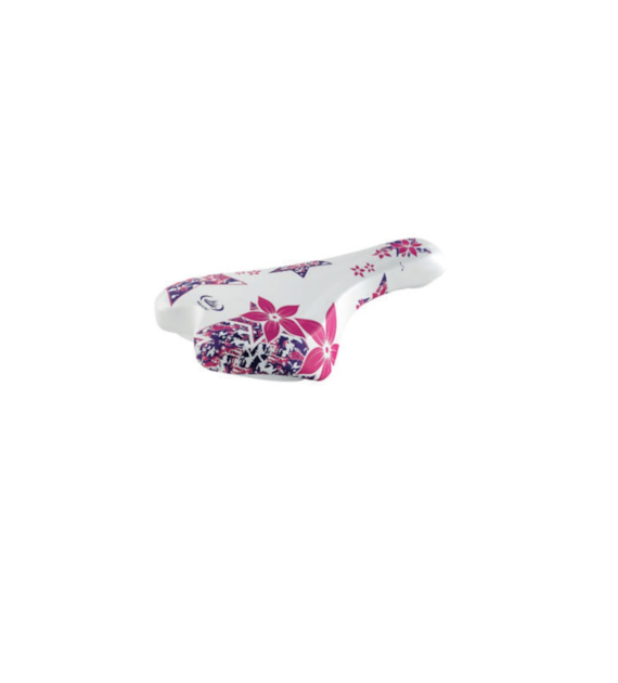 Siodełko Junior OK-GO biało różowy 20-24'' Blister