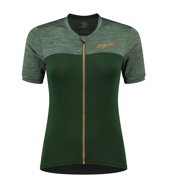 Rogelli koszulka MELANGE LDS zielono koralowa M