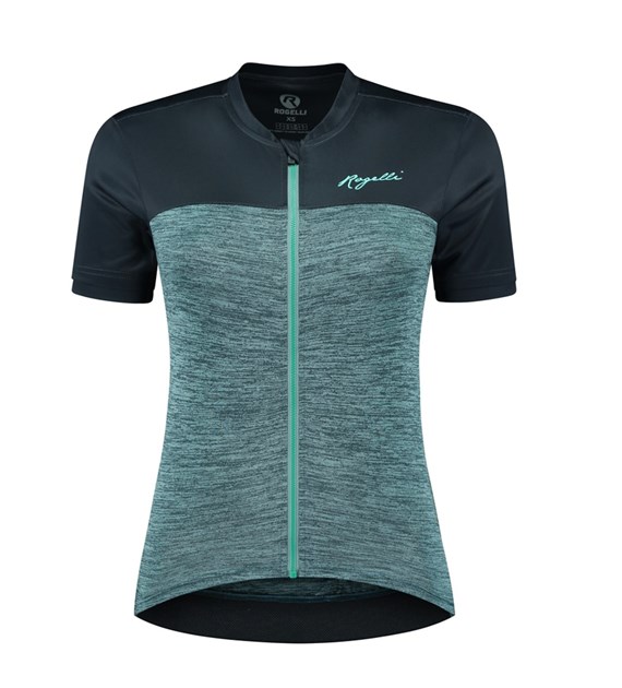 Rogelli koszulka MELANGE LDS granatowo turkus. S