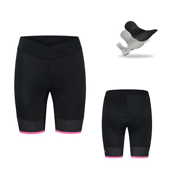 Rogelli spodenki SELECT II LDS czarno różowe XS