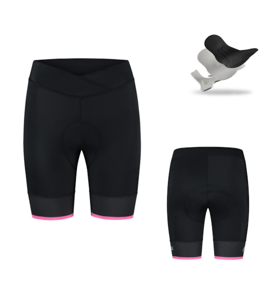 Rogelli spodenki SELECT II LDS czarno różowe XS