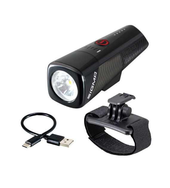 Sigma lampka przednia BUSTER 800 HL czarna