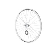 Koło 28'' tył torpedo stożek srebrne/srebrne