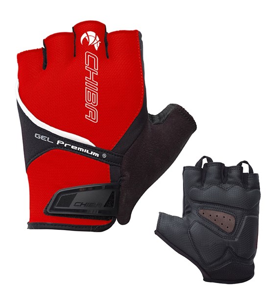CHIBA rękawiczki Gel Premium M czerwone