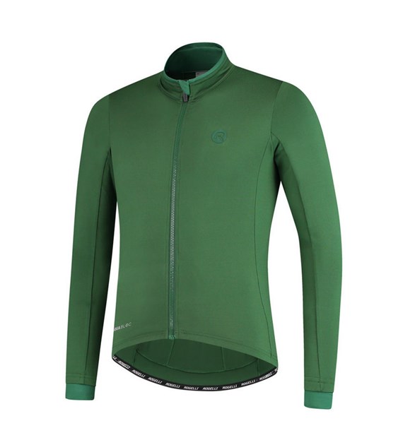 Rogelli koszulka dł. rękaw ESSENTIAL S zielona