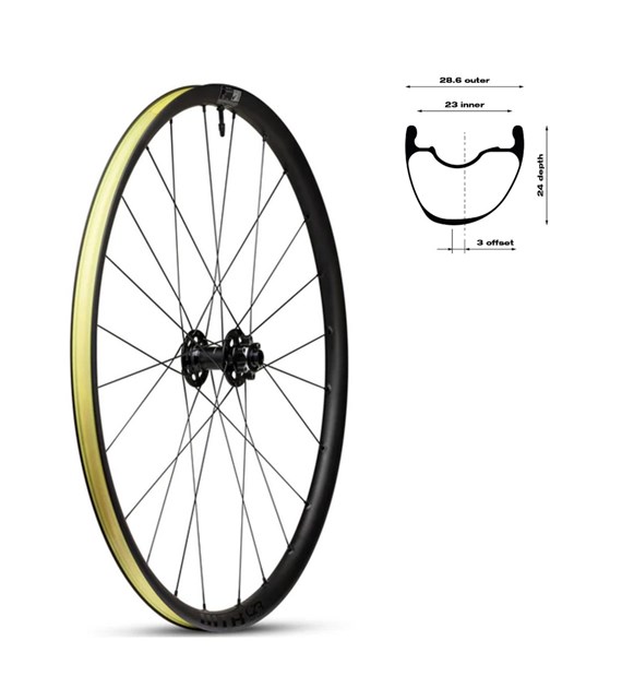 WTB Koło CZR i23x700 przód 100x12 24 6 śrub