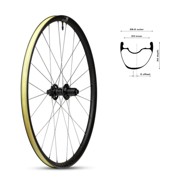 WTB Koło CZR i23x700 tył142x12 24 6 śrub Shimano