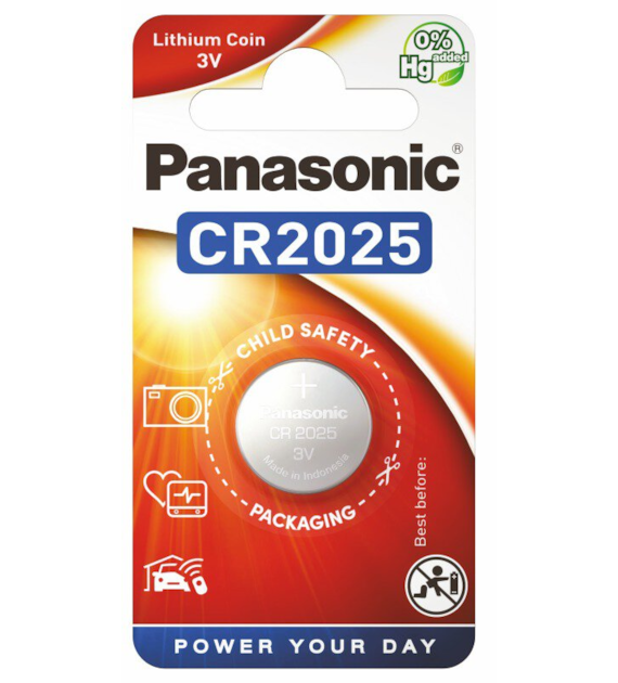 Bateria CR2025 Panasonic w op. 1 szt. cena za szt.