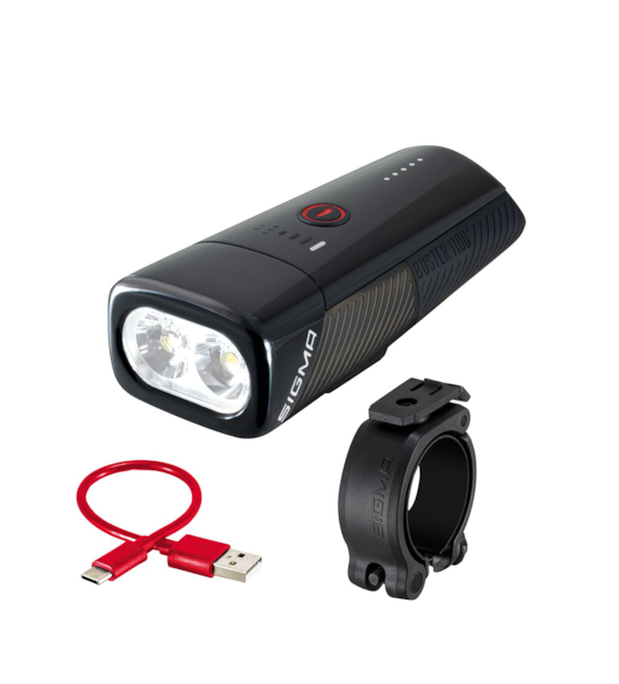 Sigma lampka przednia BUSTER 1100 FL czarna