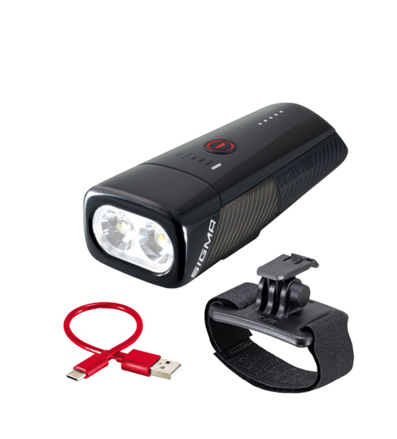 Sigma lampka przednia BUSTER 1100 HL czarna