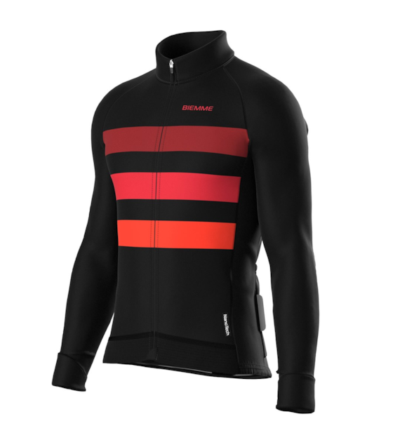 Biemme koszulka dł. ręk CALDERONE czarno czer. XXL