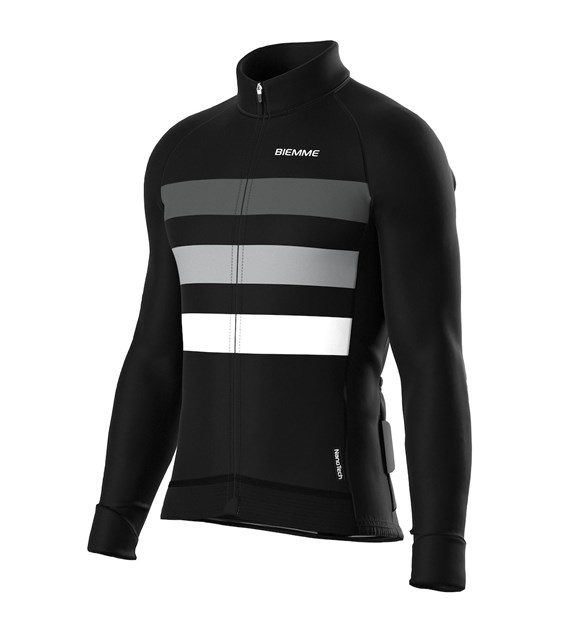 Biemme koszulka dł. ręk CALDERONE czarno szar XXL