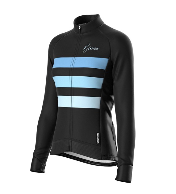 Biemme kosz. dł. rękaw MERINGA czarno błękitna M