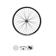 Koło 28'' przód stożek O-czarna/P-czarna