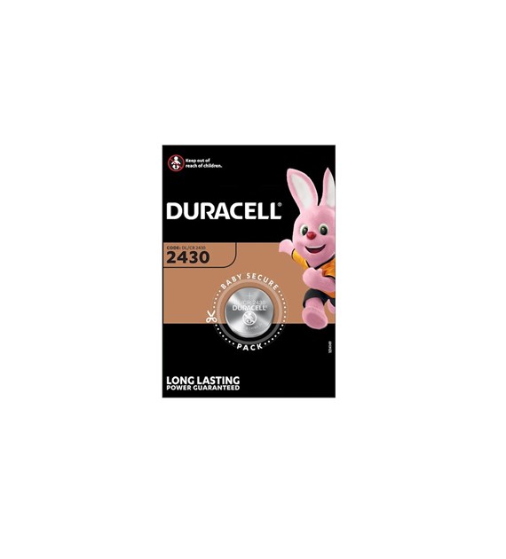 Bateria CR2430 DURACELL w op.1 szt cena za sztukę