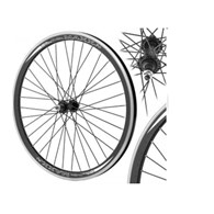 Koło 24'' przód stożek O-czarna/P-srebrna