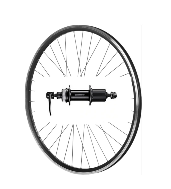 Koło 26'' tył kaseta stożek V-BRAKE O-cz/P-cz SHIM