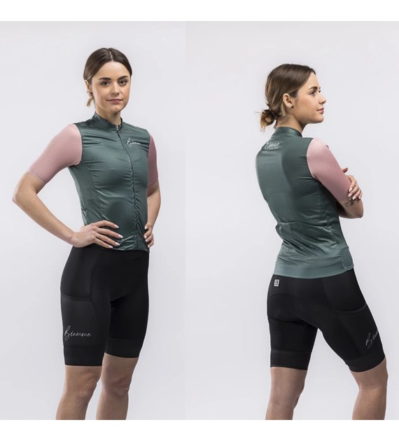 Biemme koszulka NATURE LADY zielono rózowa S