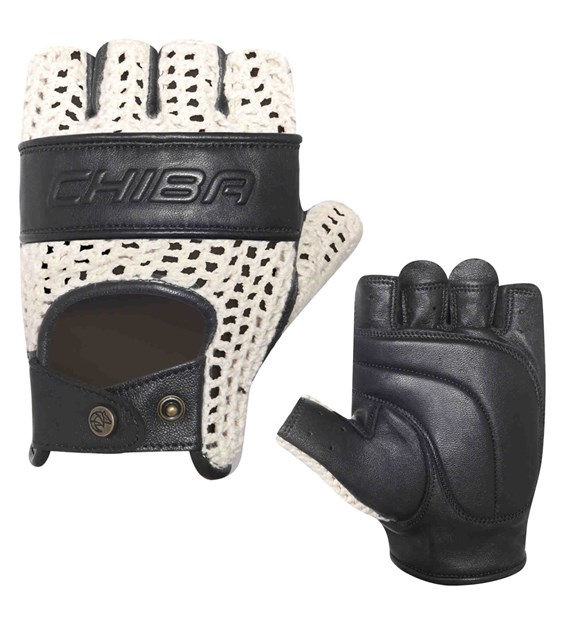 CHIBA rękawiczki PURE NATURE M beżowo czarne