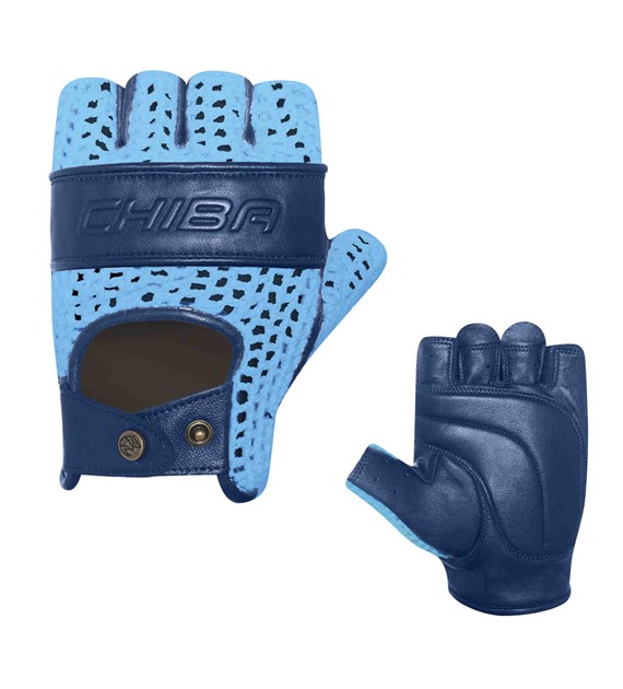 CHIBA rękawiczki PURE NATURE L niebieskie