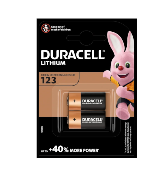 Bateria CR123 DURACELL w op.2 szt cena za blister