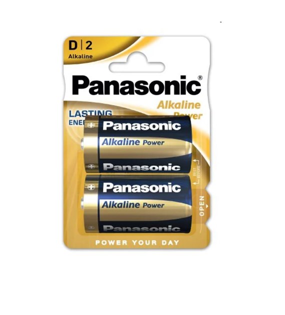 Bateria LR20 D PANASONIC blister 2 sztuki