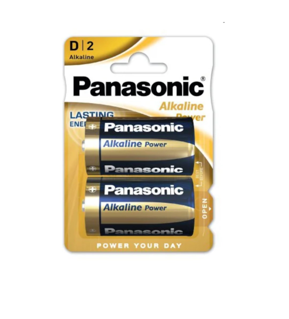 Bateria LR20 D PANASONIC blister 2 sztuki