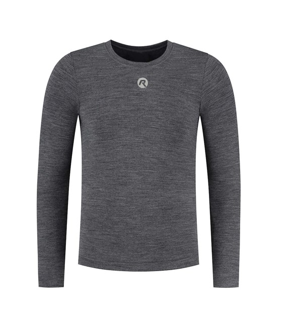 Rogelli koszulka dł. rękaw MERINO szara S/M