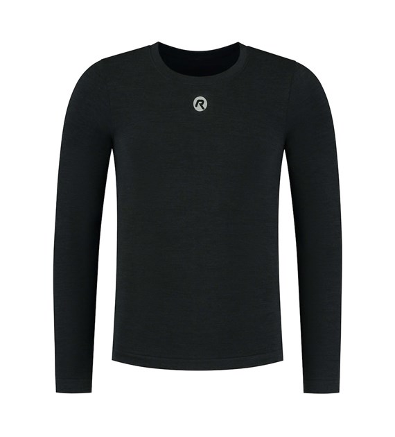 Rogelli koszulka dł. rękaw MERINO czarna L/XL
