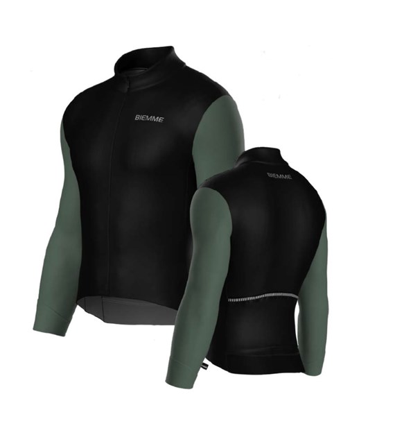 Biemme koszulka dł. ręk CLIMB czarno zielona XXL
