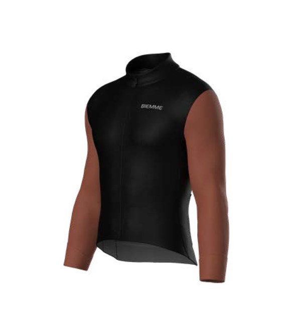 Biemme koszulka dł. ręk CLIMB czarno rdzawa XL