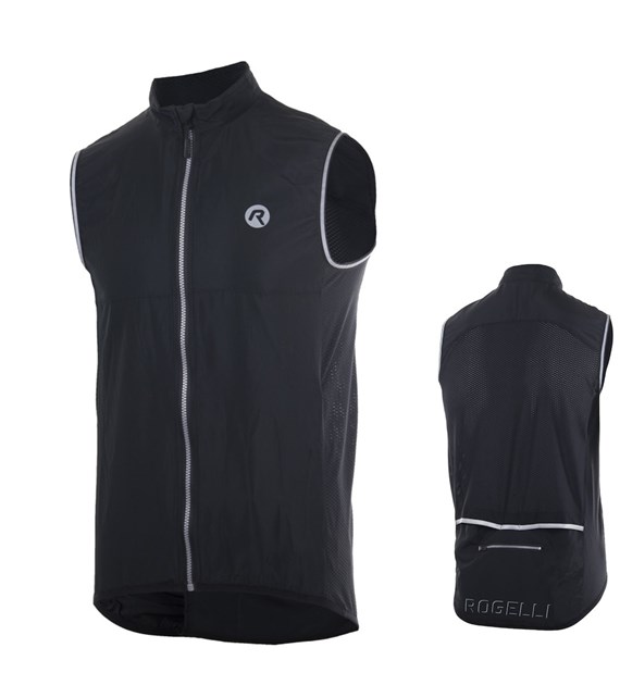 Rogelli kamizelka przeciwwietrzna CORE czarna 4XL
