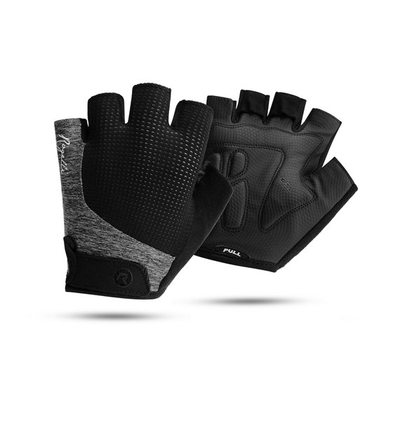Rogelli rękawiczki ESSENTIAL LADY czarno szare XS