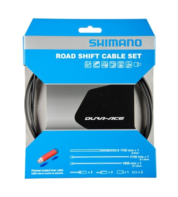 SHIMANO zestaw linek i pancerzy prze. Polimer szos