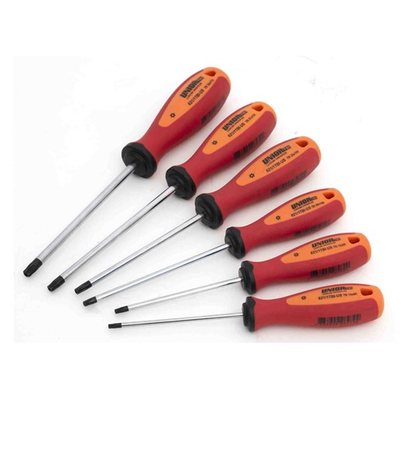 UNIOR Zestaw wkrętaków TBI z profilem TX i otworem