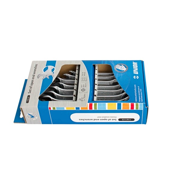 UNIOR zestaw kluczy płaskich dwustronnych 6-22/8