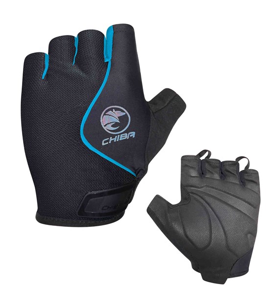 CHIBA rękawiczki LADY AIR PLUS czarno turkusowe XS