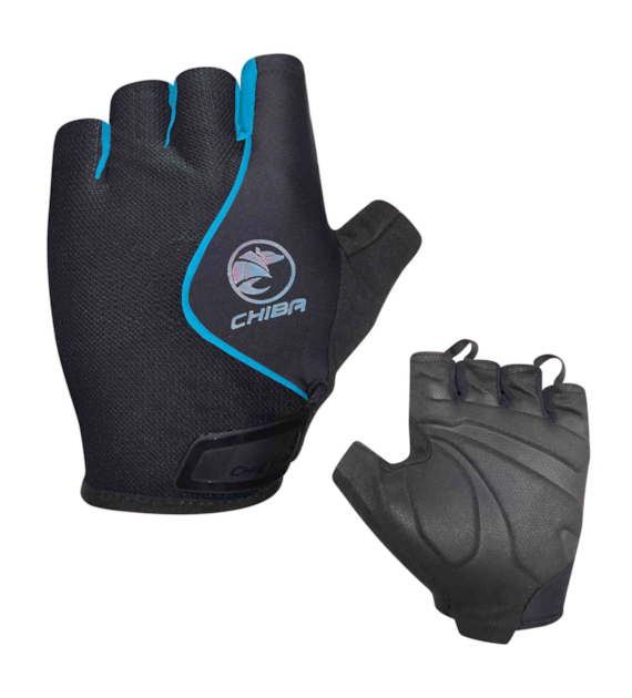 CHIBA rękawiczki LADY AIR PLUS czarno turkusowe XS