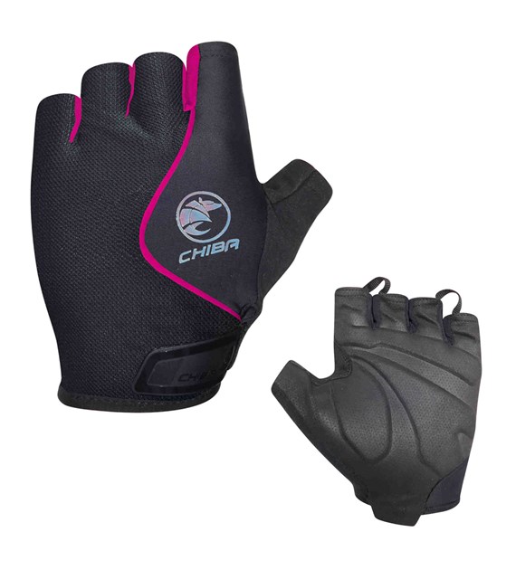 CHIBA rękawiczki LADY AIR PLUS czarno różowe XS