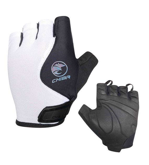 CHIBA rękawiczki LADY AIR PLUS czarno białe L