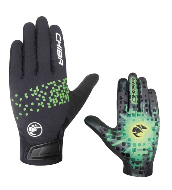 CHIBA rękawiczki DOWNHILL YOUTH S/M zielone