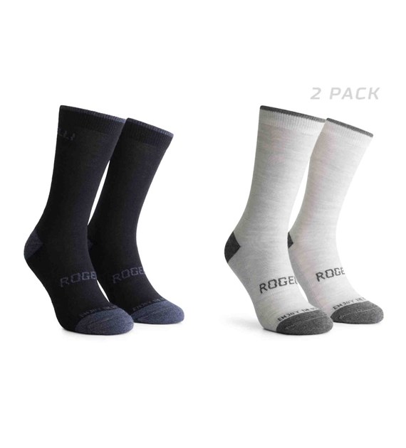 Rogelli skarpetki WOOL nieb. i pias. XL 44-47 2pak