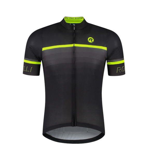 Rogelli koszulka HERO II 4XL czarno szaro żółta