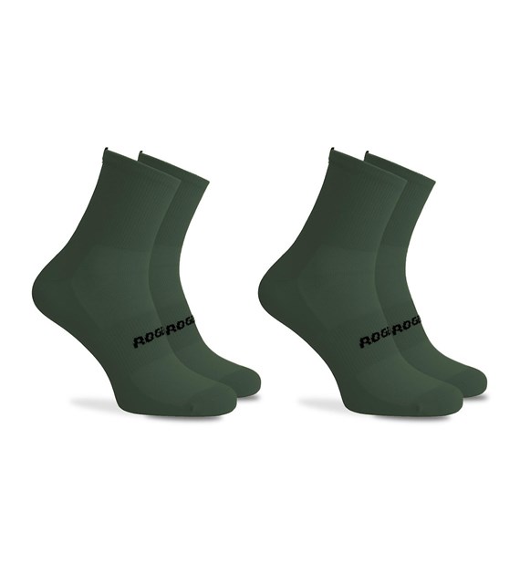 Rogelli skarpetki ESSENTIONAL 2 pack zielone M