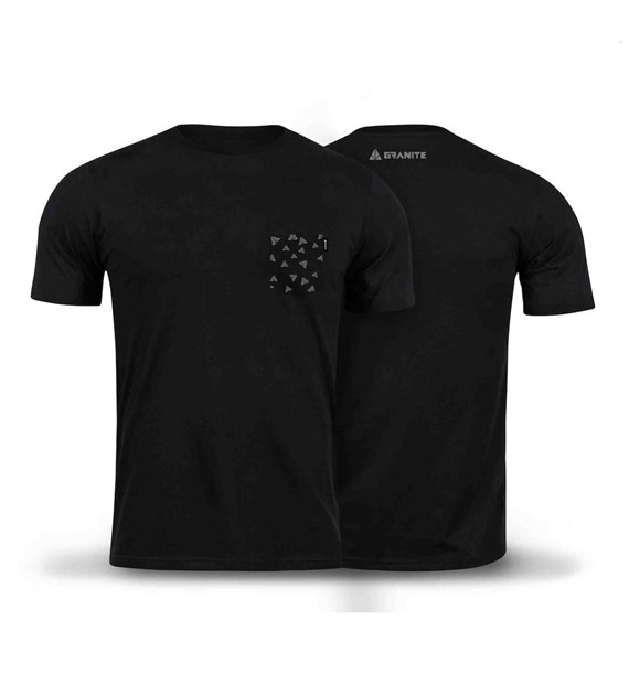 GRANITE t-shirt POCKET czarny L