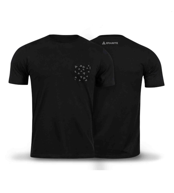 GRANITE t-shirt POCKET czarny L