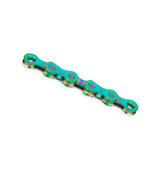 KMC Łańcuch X12 126 ogniw Aurora Zielony BOX